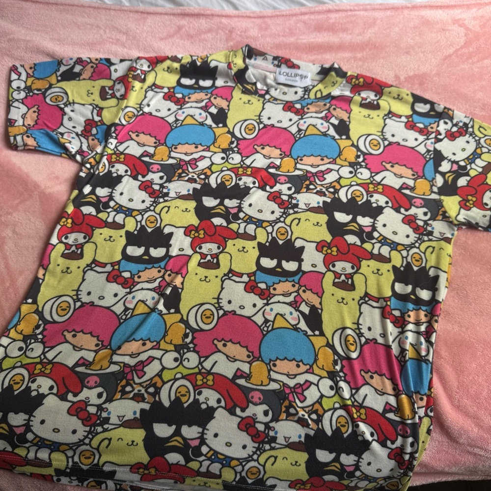 Lollipop Sanrio Hello Kitty & Friends Character Multicolour Soft Graphic Tee